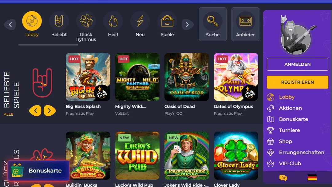 Rolling Slots Casino Spiele