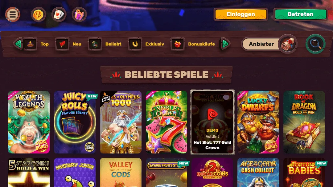 Spiele im 5Gringos Casino