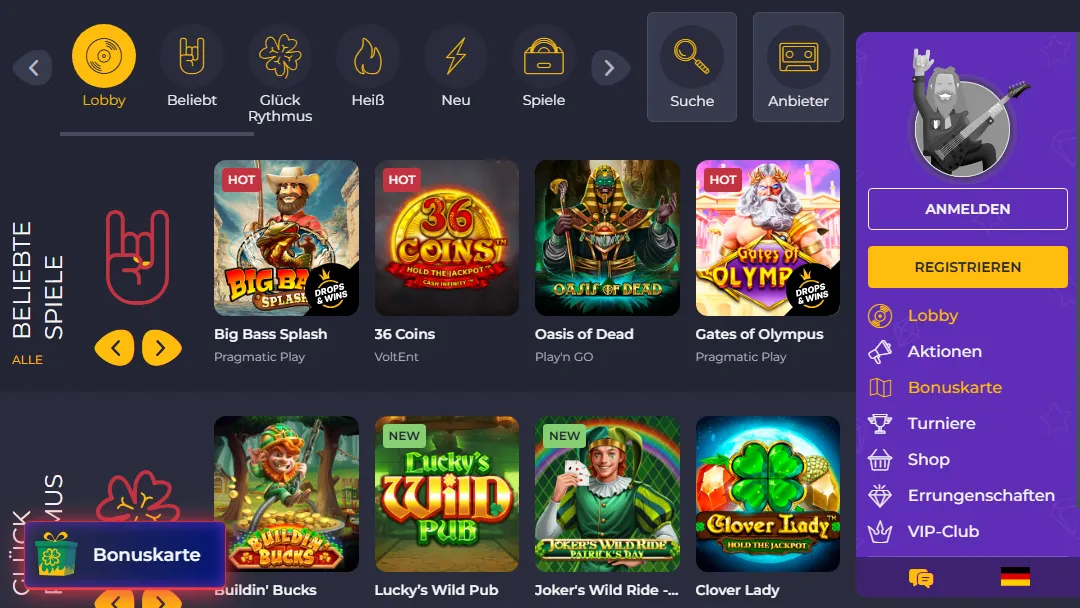Rolling Slots Casino Spiele